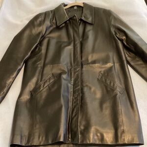 Jacqueline Ferrar size large leather coat